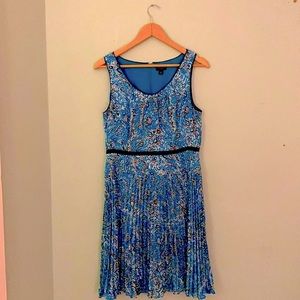 Blue Paisley Ann Taylor Dress